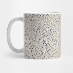 Berry Branches - Blue Tan Mug